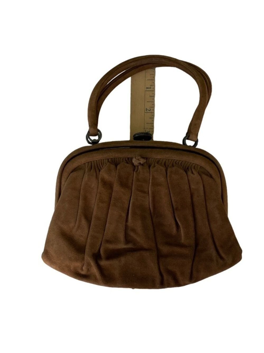 VINTAGE Lamprom Handbag Brown OS - Picture 6 of 7